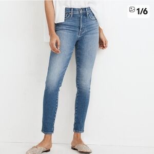 Madewell 10" High-Rise Skinny Crop Jeans. In Sheffield Wash Size 31
